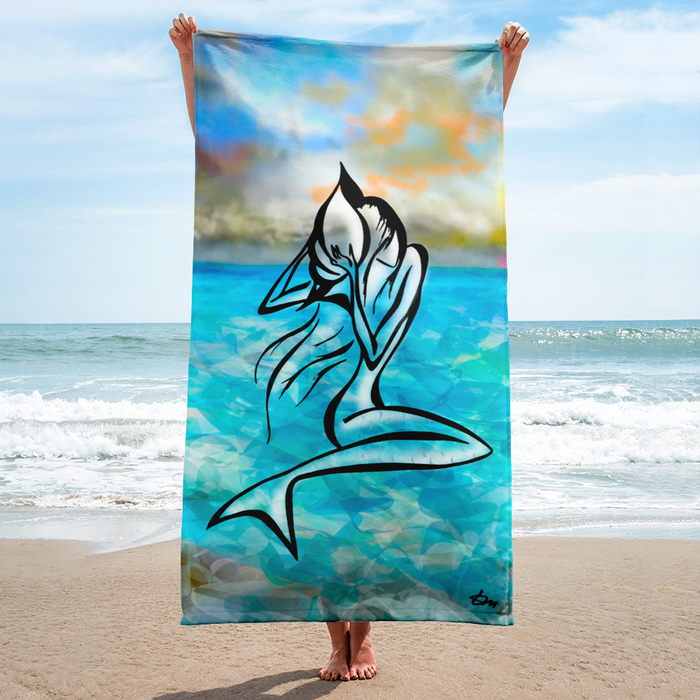 Mermaid beach discount towel for adults