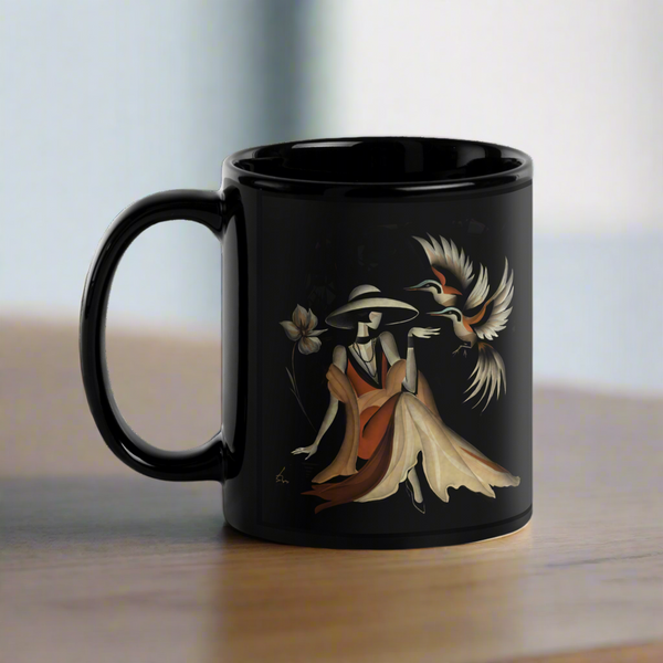 Black Glossy Mug 8
