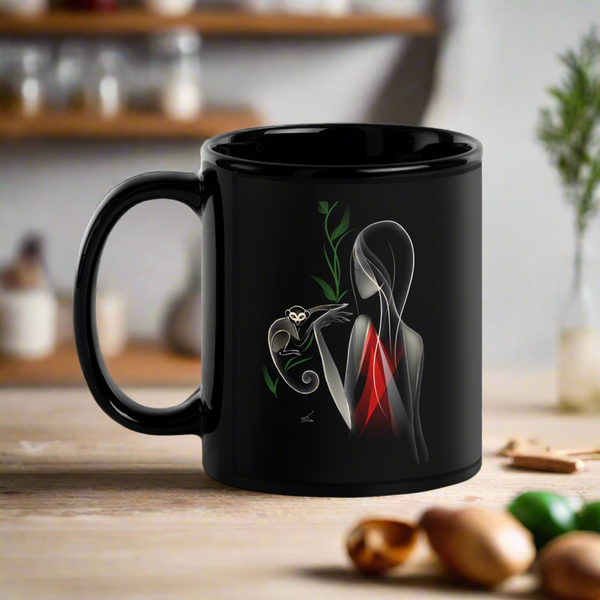 Black Glossy Mug 1