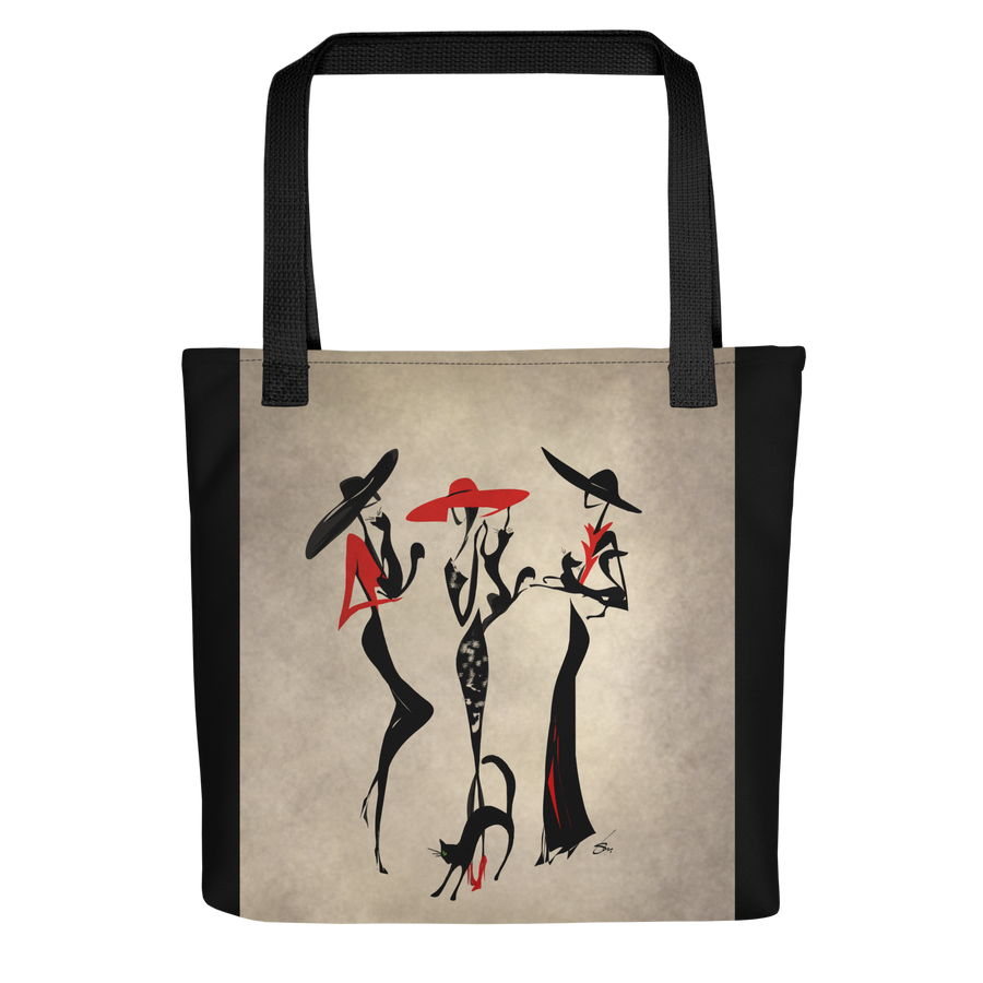 Minimalist line art print of "Tote bag" by Tatyana Markovtsev — one continuous line drawing