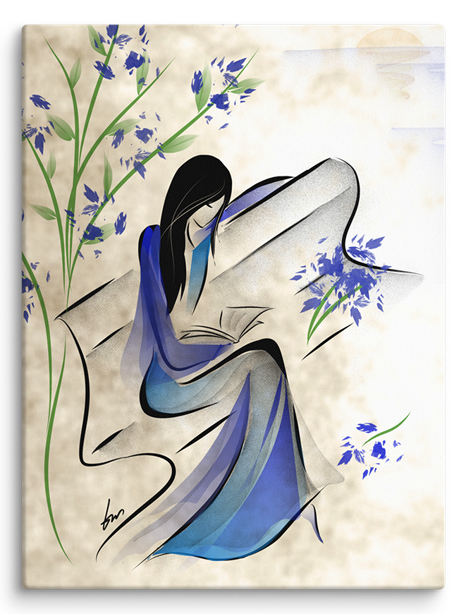 Whisper of Blue Blossoms