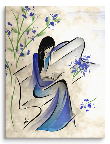 Whisper of Blue Blossoms