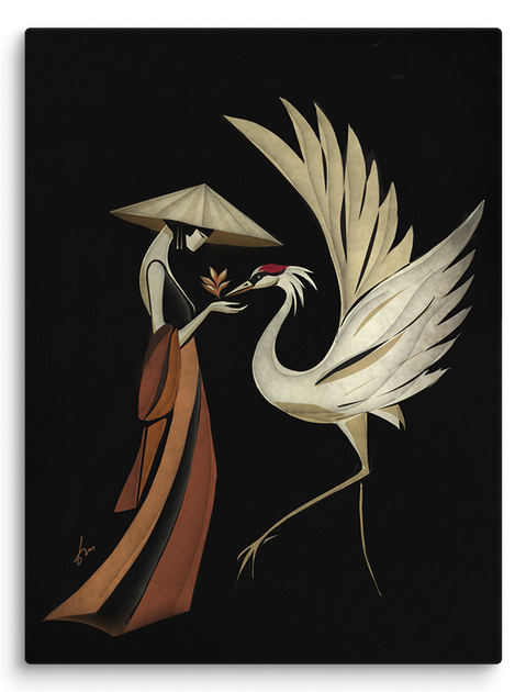 The Crane — Canvas Print by Tatyana Markovtsev | Feel The Line