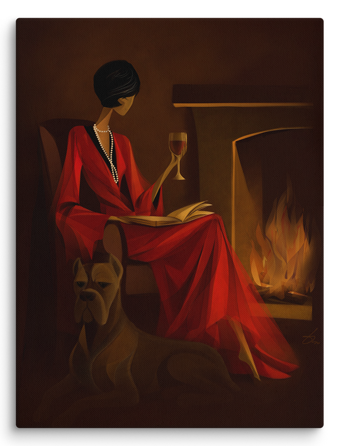 Minimalist line art print of "Pearls and Wine" by Tatyana Markovtsev — one continuous line drawing