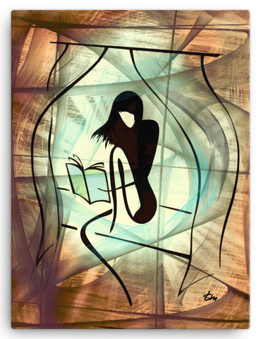 Girl Reading The Universe