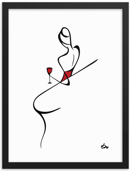 Lady with Wine