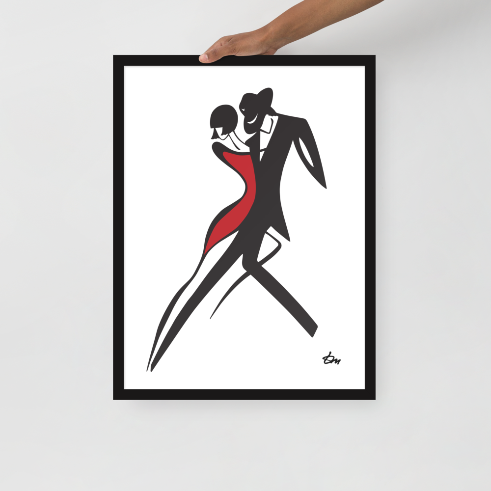 Tango — Minimalist Line Art Print by Tatyana Markovtsev – Feel The