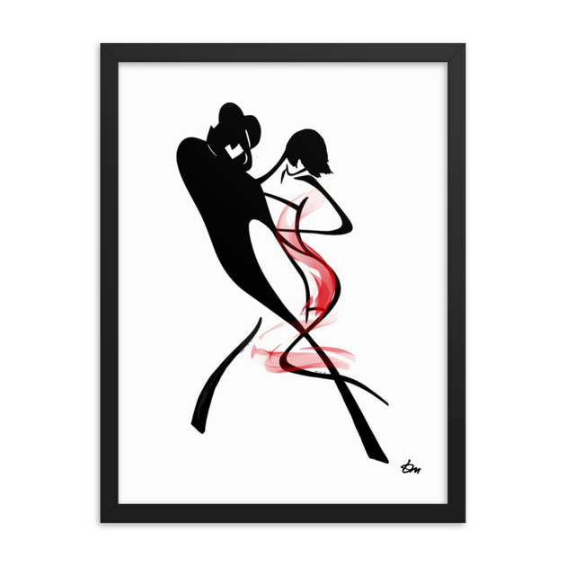 Tango Argentino — Minimalist Line Art Print by Tatyana Markovtsev