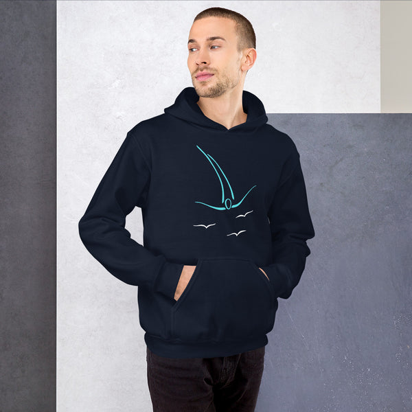 Flying Man Unisex Hoodie 2