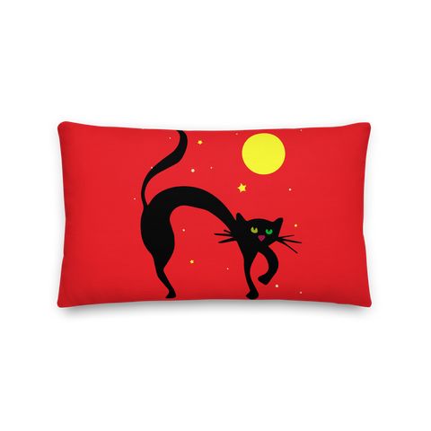 Red Cat Pillow